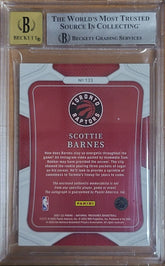 SCOTTIE BARNES 2021-22 NATIONAL TREASURES RPA FOTL /24 BGS 9 AUTO 10 PATCH RC 🔥